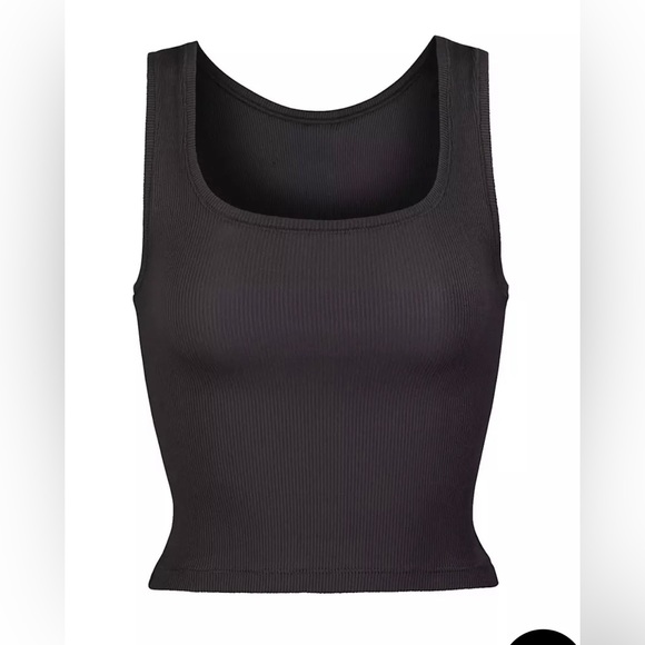 SKIMS Tops - Skims NWT Cotton Rib Tank in Soot
